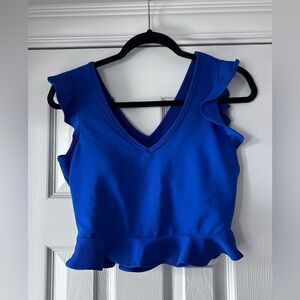 Vibrant Blue Sleeveless Top
